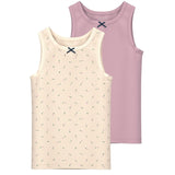 Name it Buttercream Tank Topp Floral 2-pakning Noos