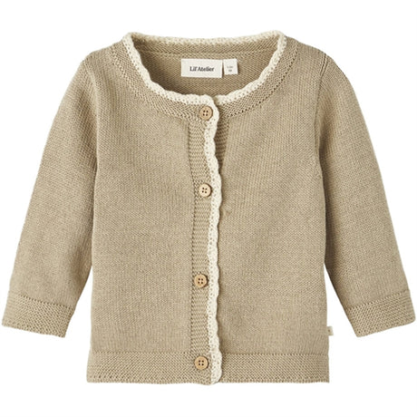 Lil'Atelier Chinchilla Emmely Strikk Cardigan