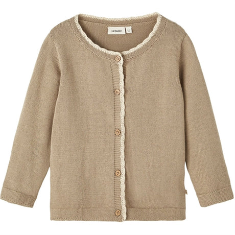 Lil'Atelier Chinchilla Emmely Strikk Cardigan