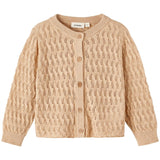 Lil'Atelier Warm Sand Nina Loose Strikk Cardigan