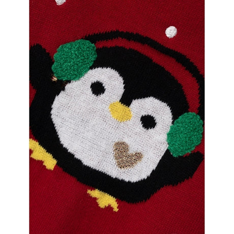 Name it Jester Red Radeer Strikket Genser