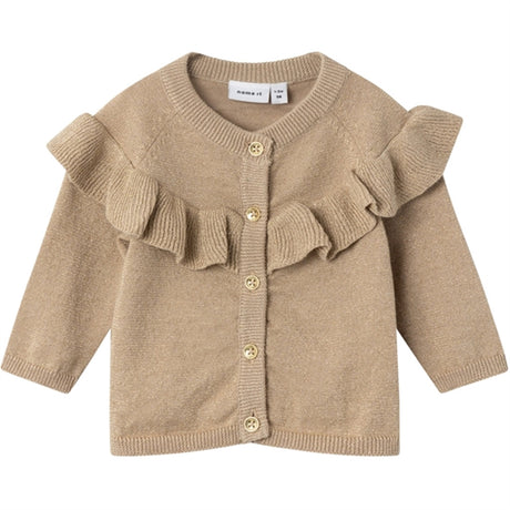 Name it Oxford Tan Resine Strikk Cardigan