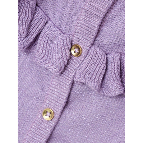 Name it Lavender Mist Resine Strikk Cardigan 2