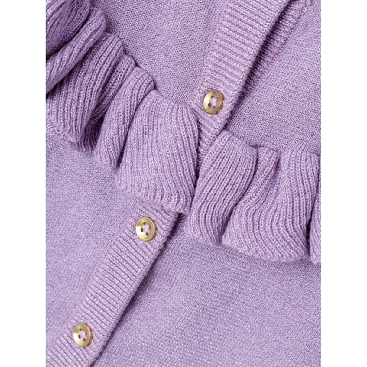 Name it Lavender Mist Resine Strikk Cardigan 2