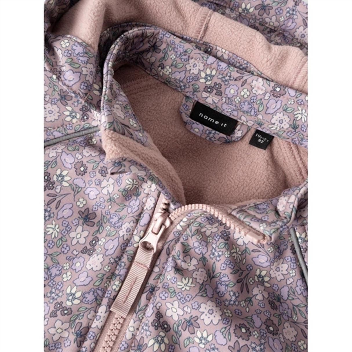 Name it Deauville Mauve Alfa08 Softshell Jakke Small Flower 2