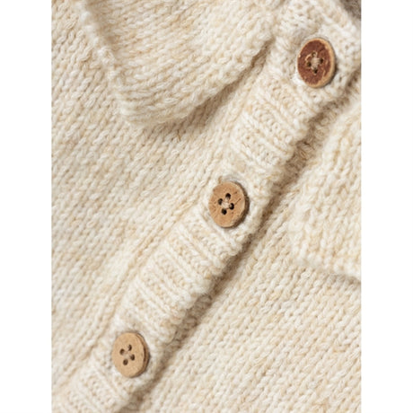 Lil'Atelier Wood Ash Melange Rila Strikk Cardigan 2