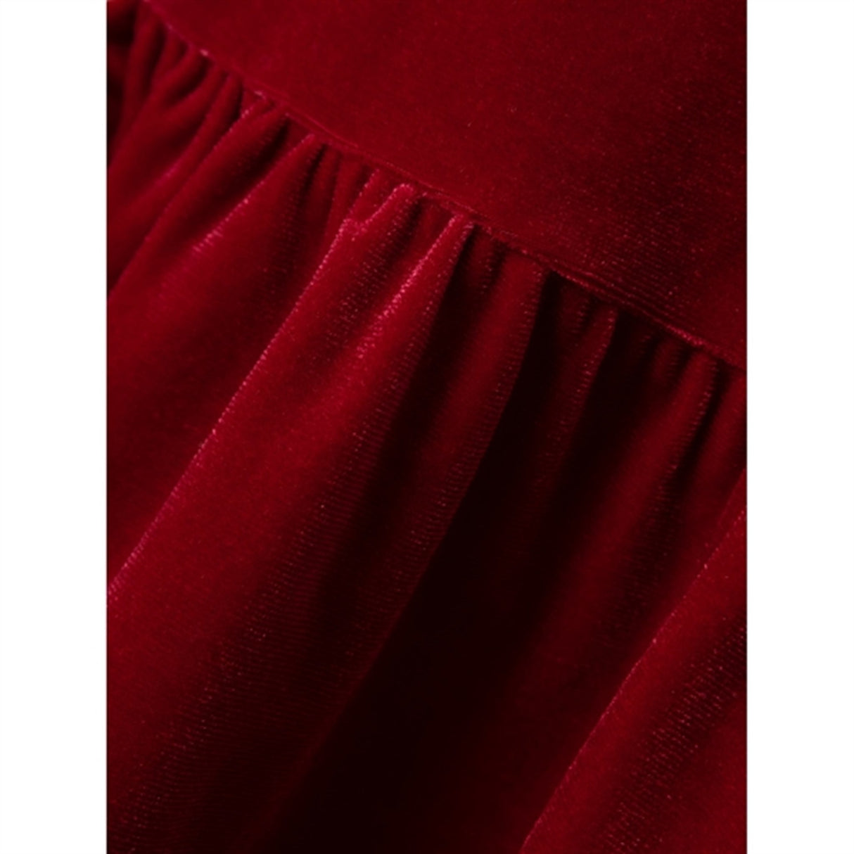 Name it Jester Red Revel Velour Kjole 2