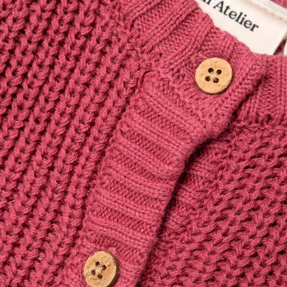 Lil'Atelier Dry Rose Emlen Strikk Cardigan 3