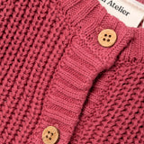 Lil'Atelier Dry Rose Emlen Strikk Cardigan 3