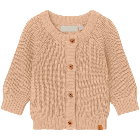 Lil'Atelier Warm Sand Emlen Strikk Cardigan