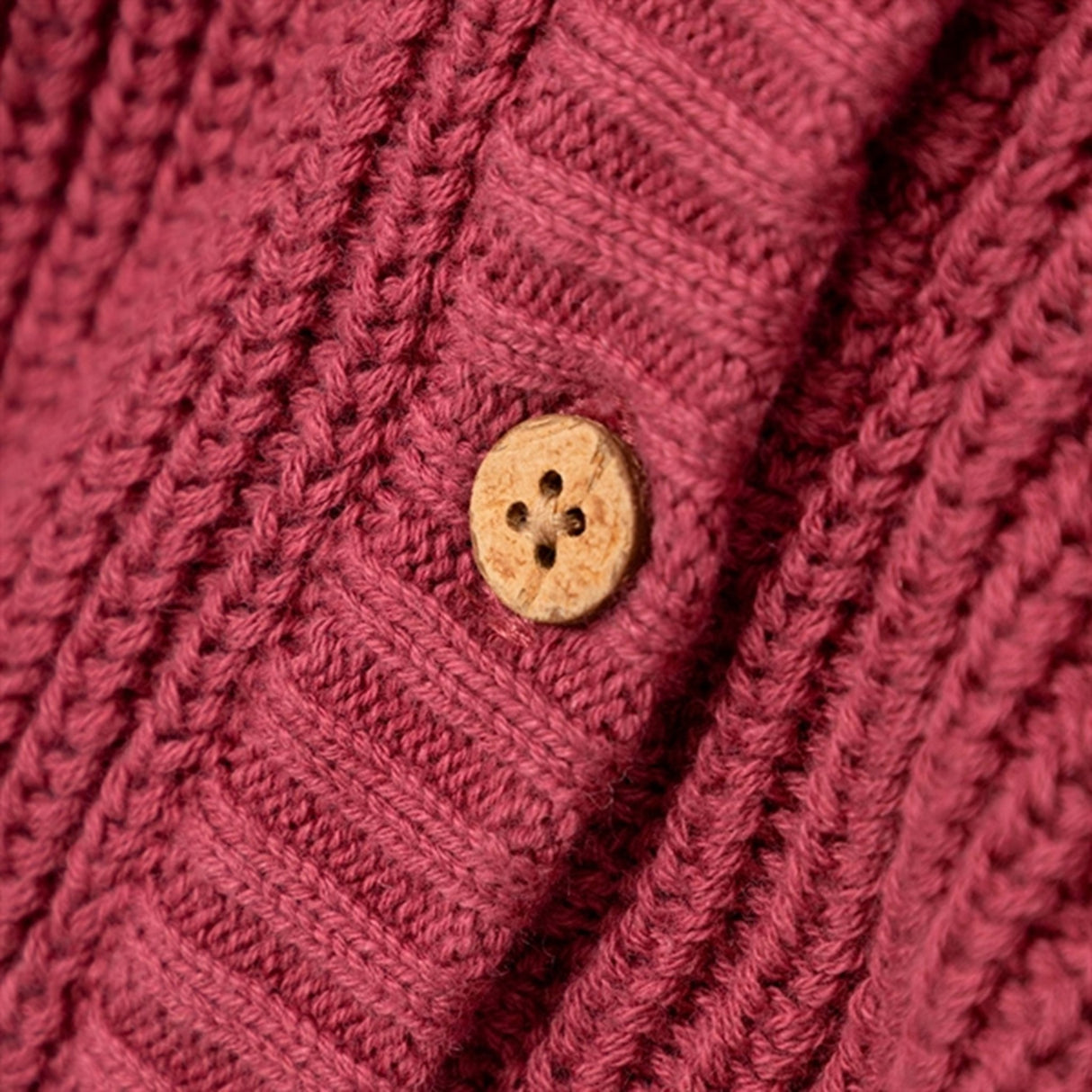 Lil'Atelier Dry Rose Emlen Strikk Cardigan 3