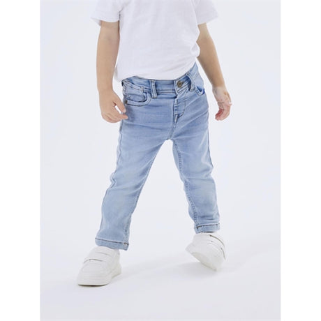 Name it Light Blue Denim Silas Slim Sweat Jeans Noos