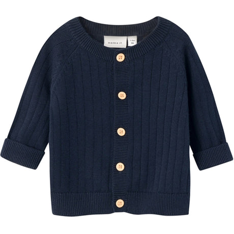 Name it Dark Sapphire Theodor Strikk Cardigan