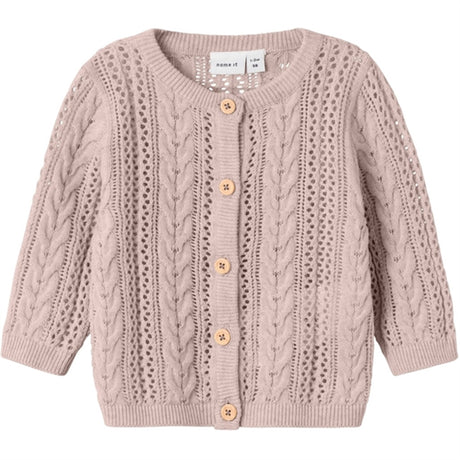 Name it Sepia Rose Bepil Strikk Cardigan