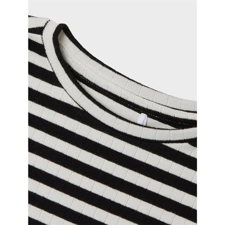 Name it Black Suraja Slim Genser Stripe Noos