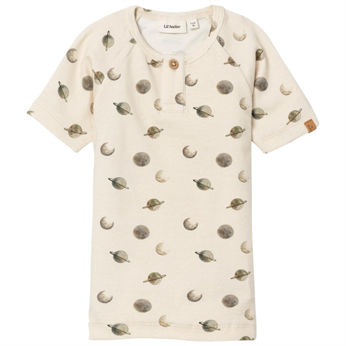 Lil'Atelier Turtledove Geo Slim T-Shirt