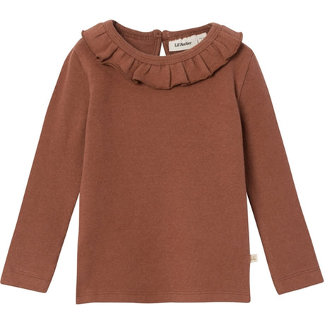 Lil'Atelier Carob Brown Thora Slim Genser