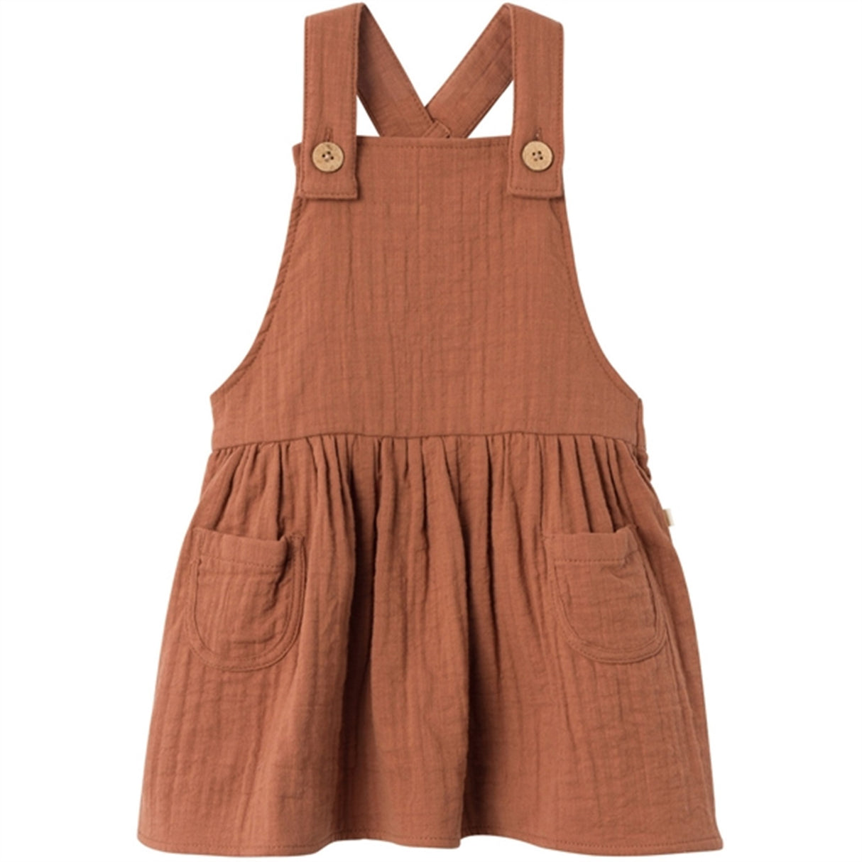 Lil'Atelier Carob Brown Tuda Loose Kjole