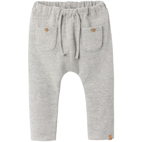 Lil'Atelier Grey Melange Thor Loose Bukser