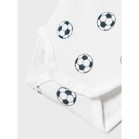 Name it Bright White Football Body 2-pakning Noos 2