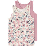 Name it Nostalgia Rose Flower Tank Topp 2-pakning Noos