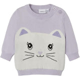 Name it Orchid Petal Dasally Strikk Bluse