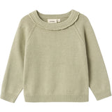 Lil'Atelier Moss Gray Fie Strikk Bluse