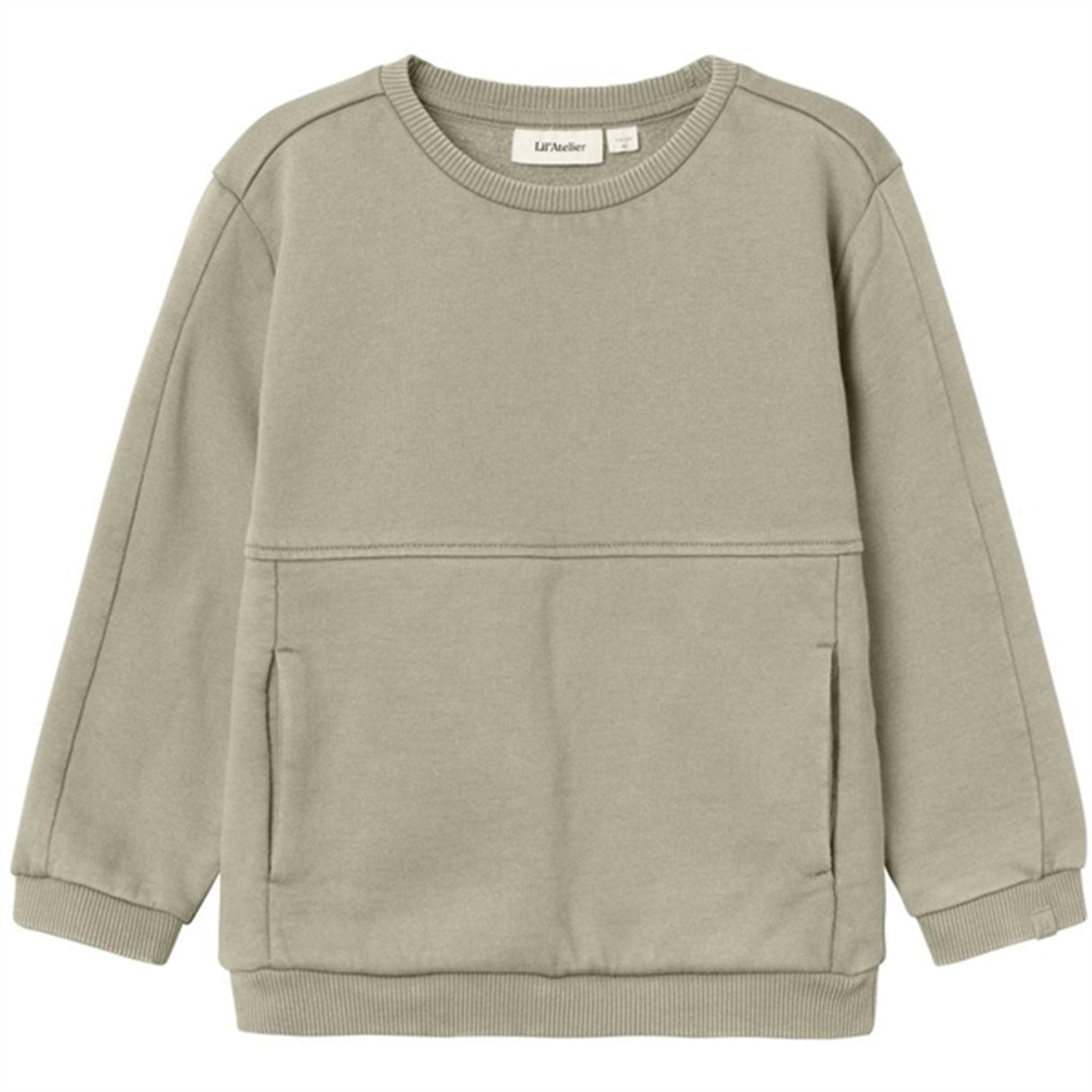 Lil'Atelier Moss Gray Nalf Folo Collegegenser