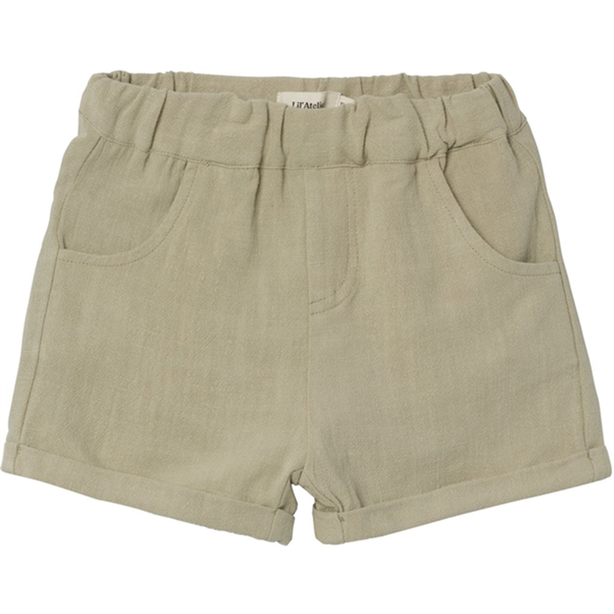 Lil'Atelier Moss Gray Dolie Fin Shorts