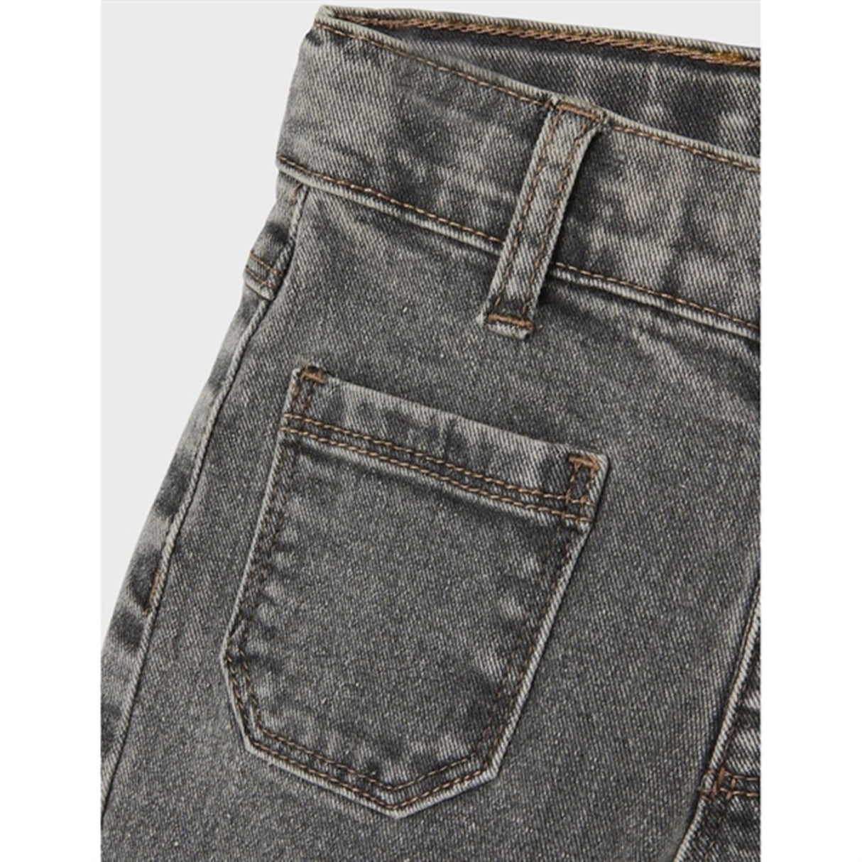 Lil'Atelier Light Grey Denim Bella Wide Jeans