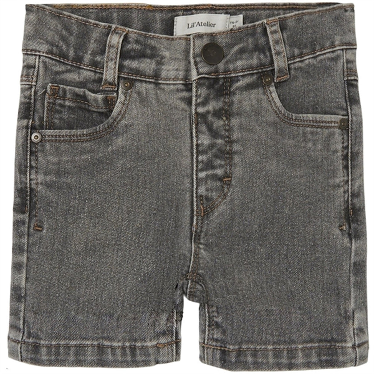 Lil'Atelier Light Grey Denim Ryan Regular Shorts