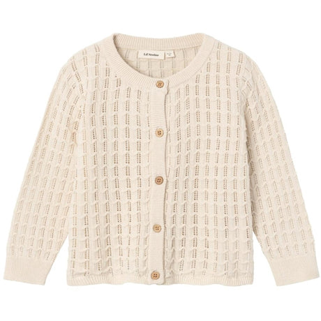 Lil'Atelier Sandshell Fauci Strikk Cardigan