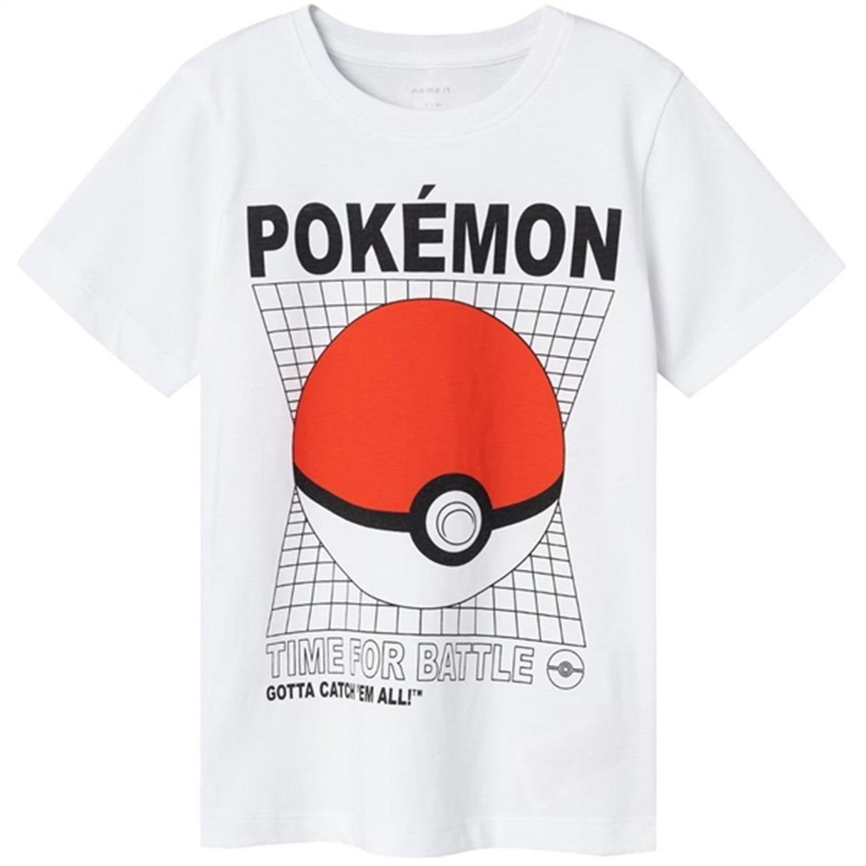 Name it Bright White Maniander Pokemon T-Shirt Noos