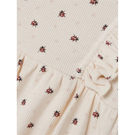 Lil'Atelier Whitecap Gray Ladybug Gago Body Kjole 2