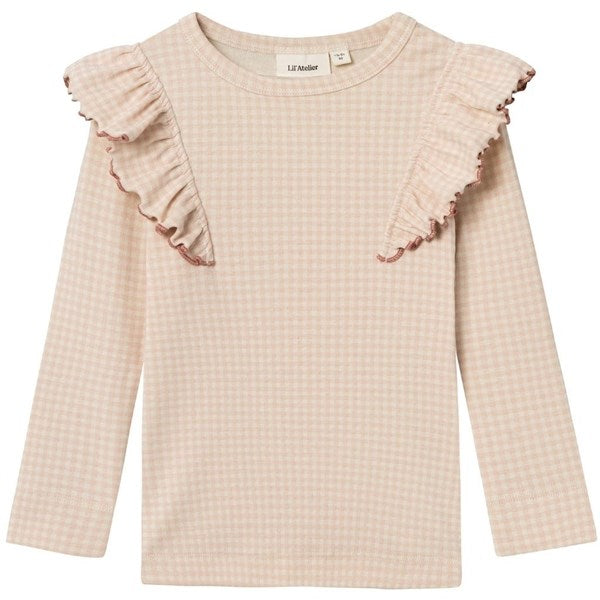 Lil'Atelier Turtledove Baya Slim Bluse