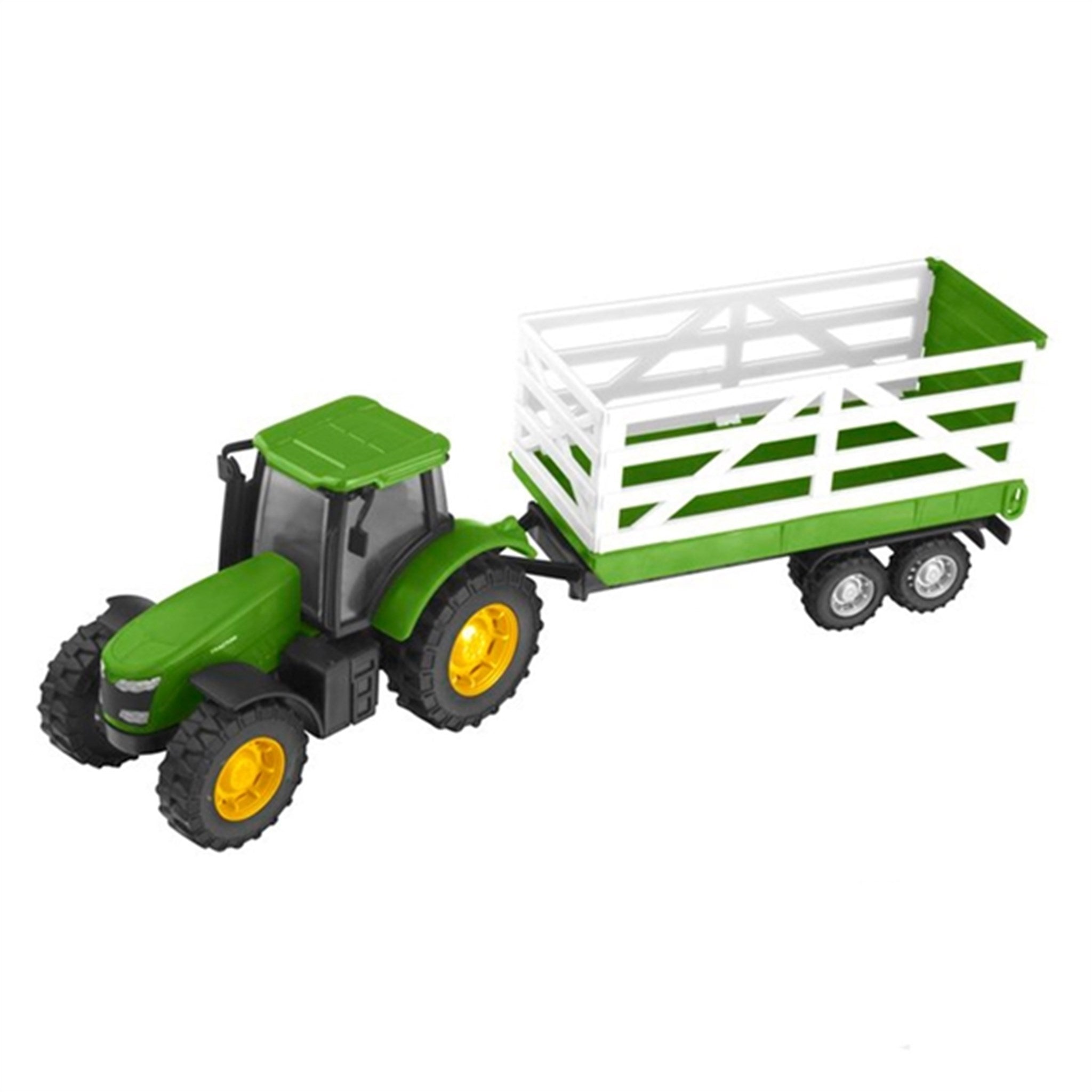 Teamsterz Tractor og Trailer Grønn Bur