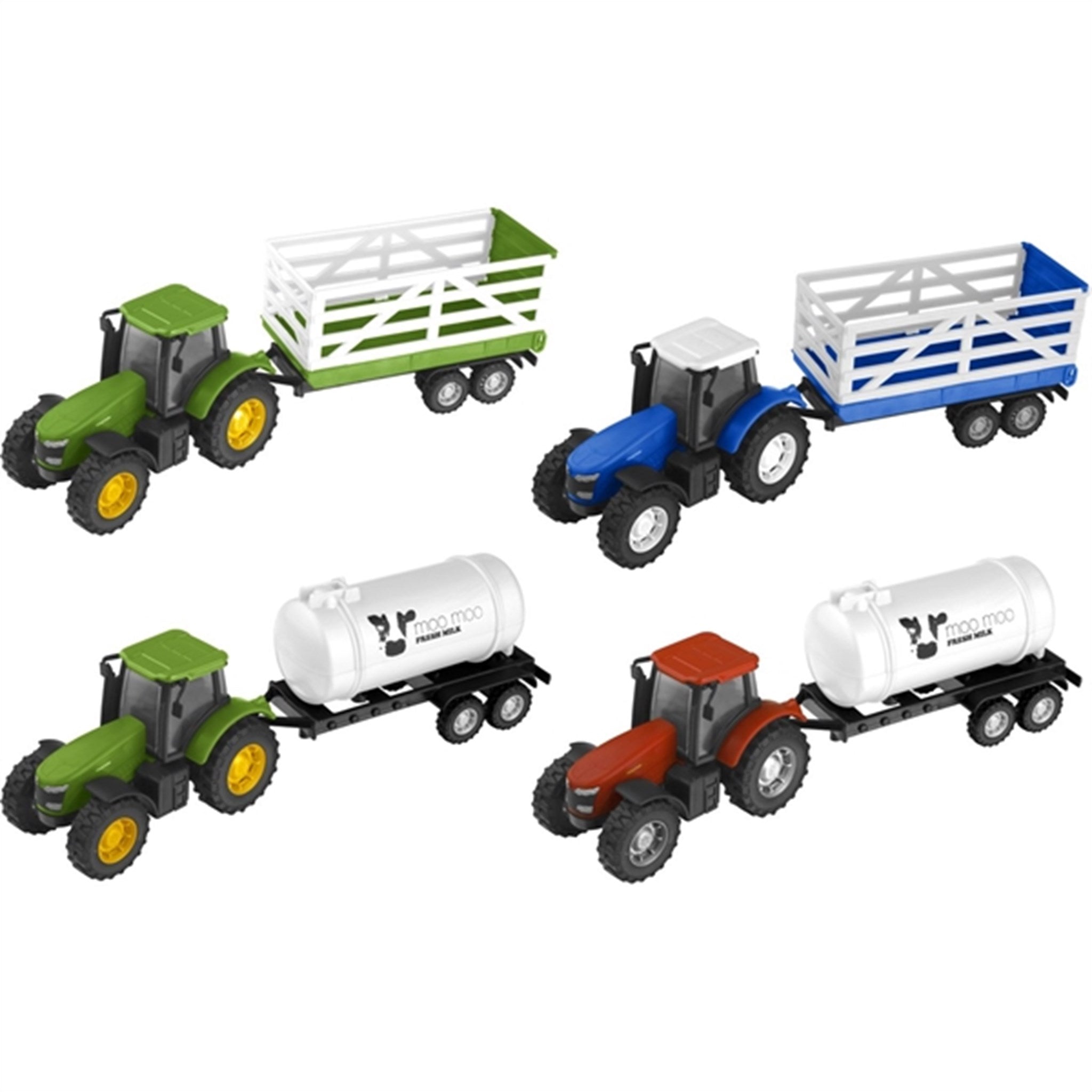 Teamsterz Tractor og Trailer Grønn Melketank 2