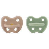 Hevea Smok 2-Pack Round Classic Tan Beige & Moss Green 2