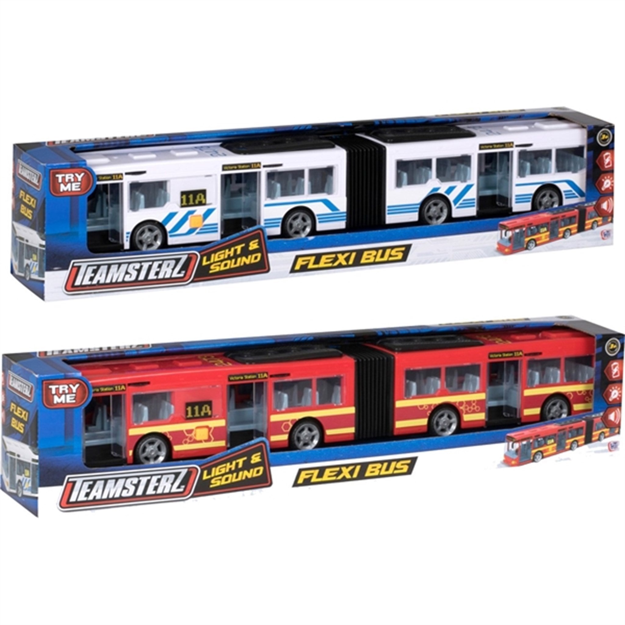 Teamsterz L&S Flexi Buss Hvit/Blå 2