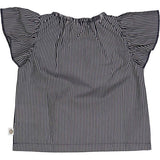 Müsli Balsam Cream/Night Blue Poplin Stripe Frill Topp