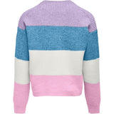 Kids ONLY Pastel Lilac Sandy Stripe Strikk Pullover Noos