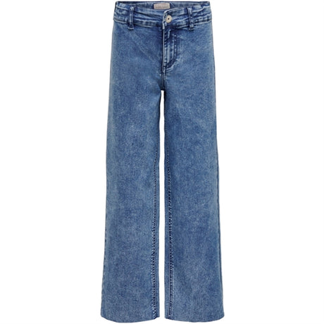 Kids ONLY Light Medium Blue Denim Sylvie Clean Wide Denim Jeans