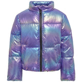 Kids ONLY Purple Opulence Metallic Celine Metallisk Kort Vattert Jakke