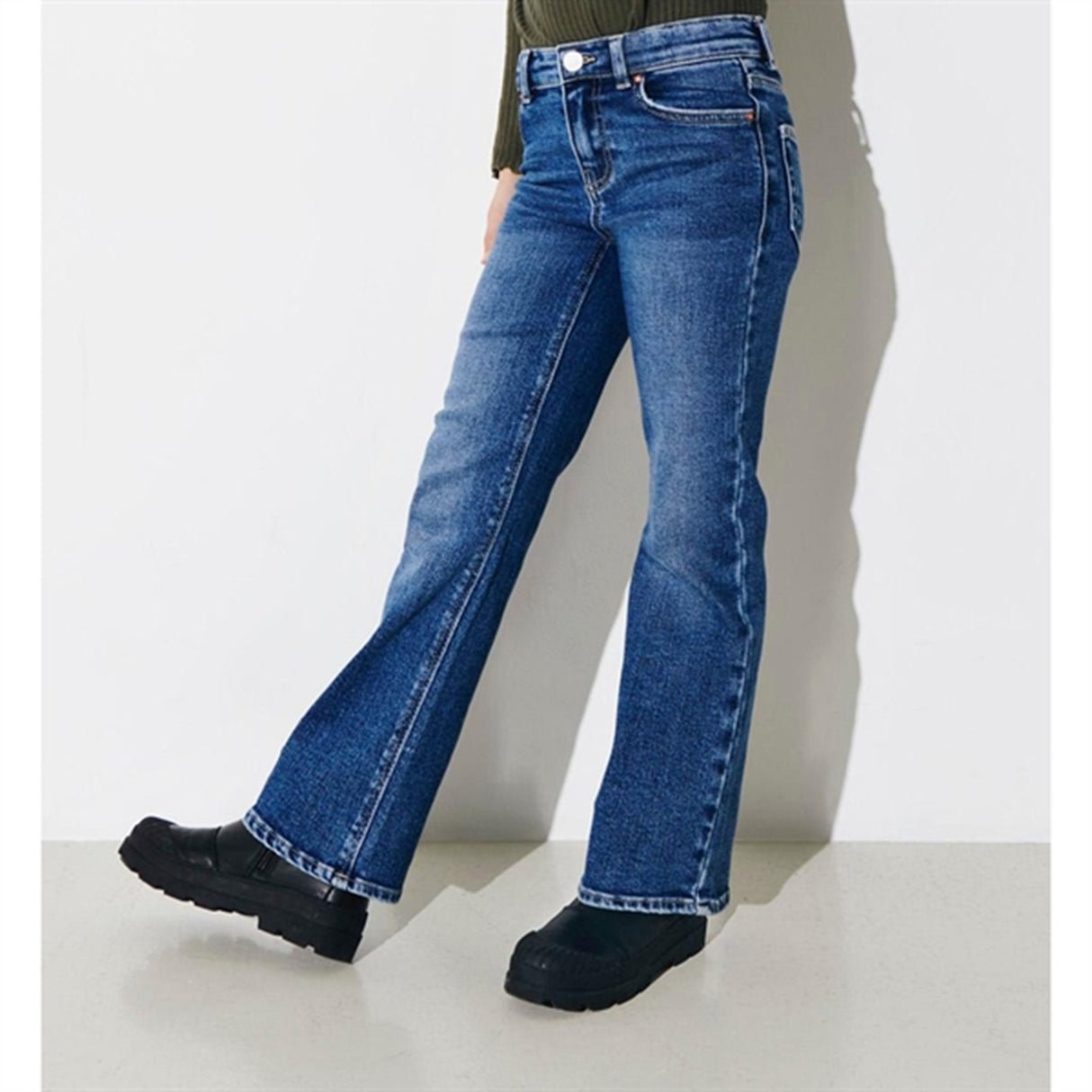 Kids ONLY Medium Blue Denim Juicy Wide Leg Noos Jeans