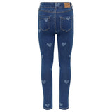 Kids ONLY Medium Blue Denim Royal Skinny Lazer Hart Jeans