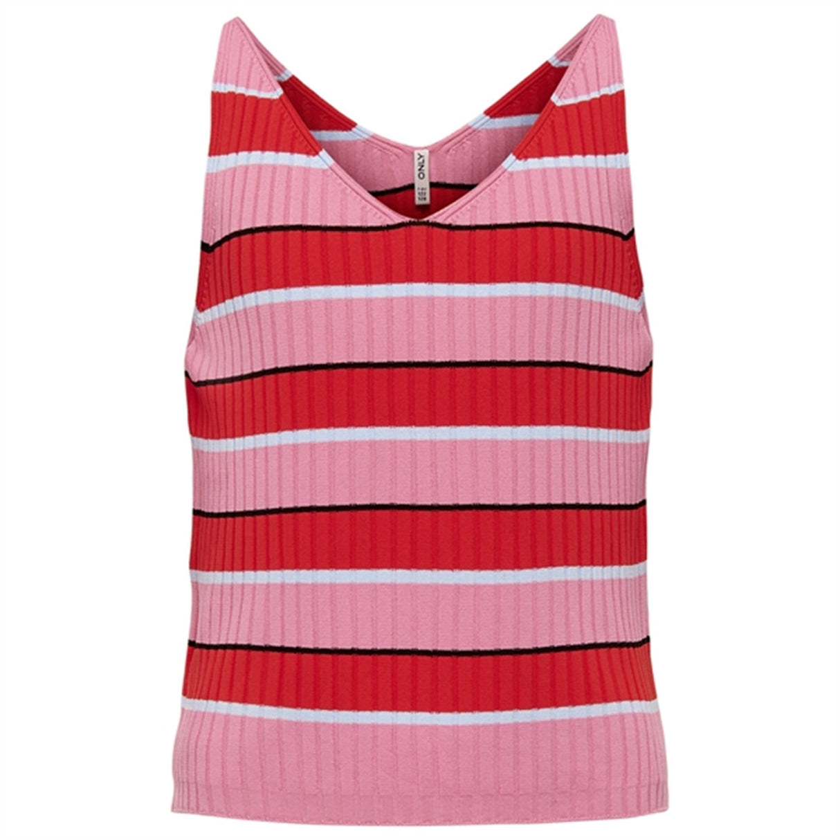 Kids ONLY Candy Pink Debbie Stripe Strikk Topp