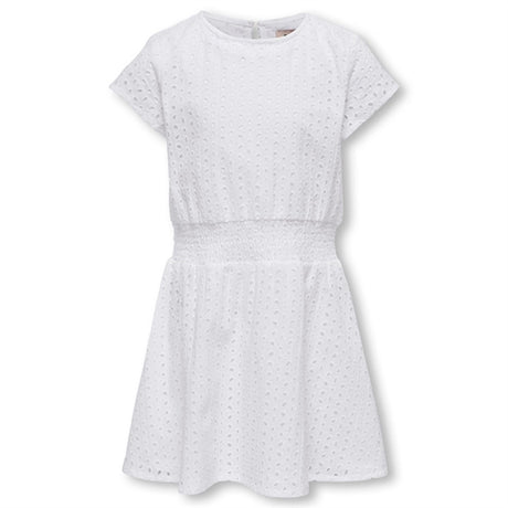 Kids ONLY Bright White Lalma Solveig Kjole