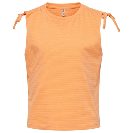 Kids ONLY Orange Chiffon Olivie String Topp