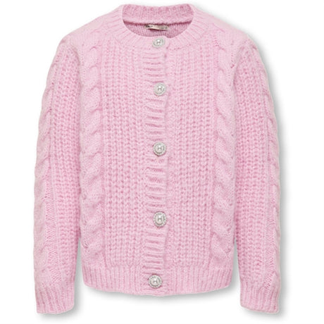 Kids ONLY Pink Lady Lola Strikk Cardigan