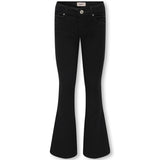 Kids ONLY Black Denim Royal Life Regular Flared Jeans Noos